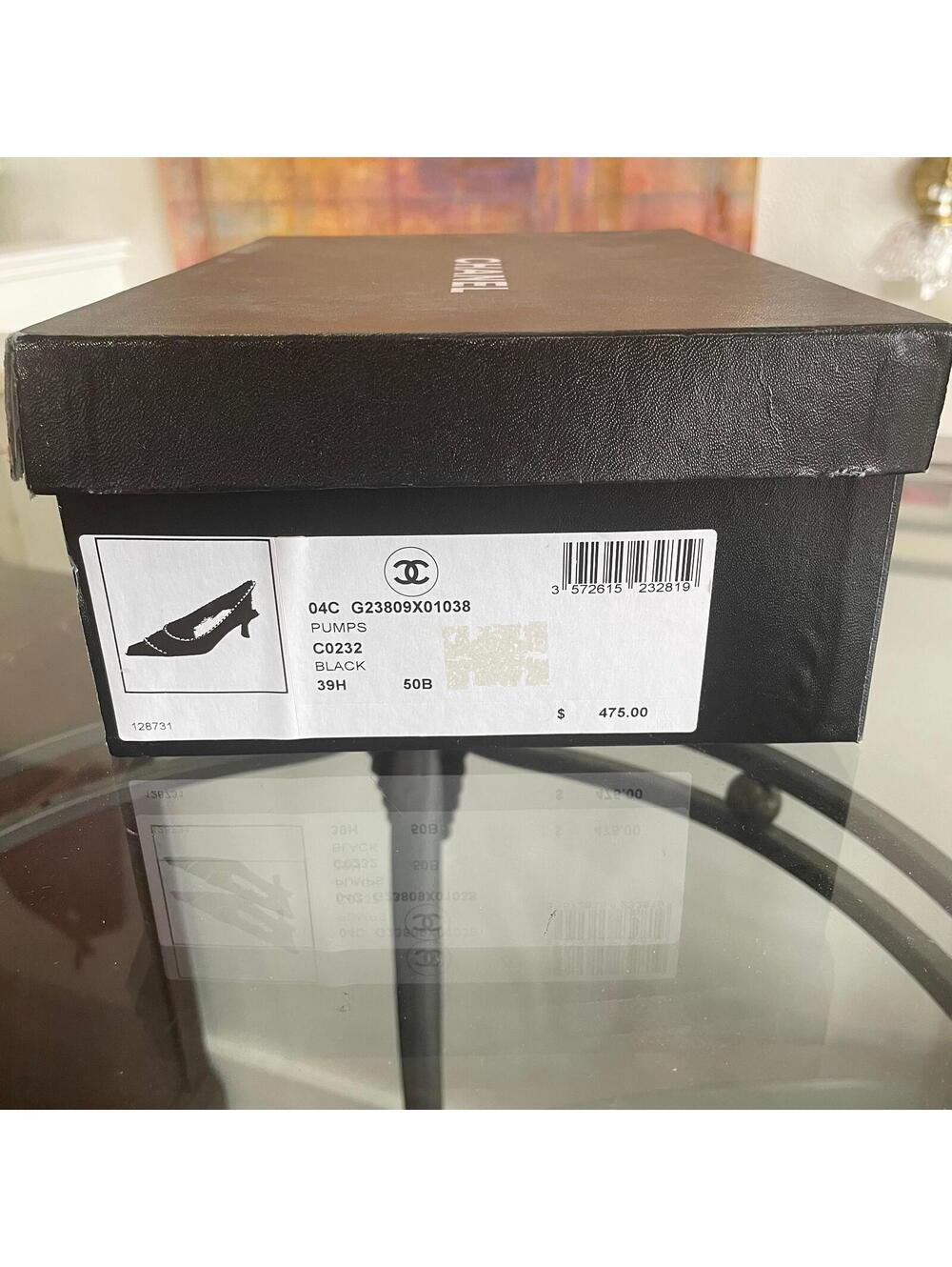 Chanel 2004 Black Point Toe Pumps | Size 39.5/9.5 - Picture 6 of 7